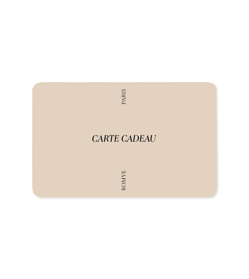 carte cadeau romye paris